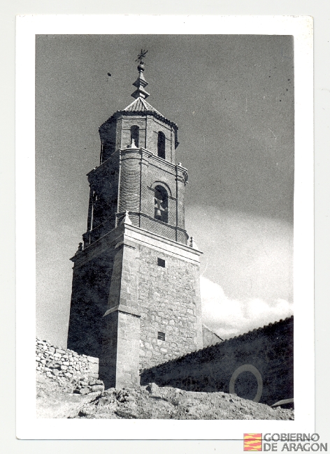 Proyecto de reconstrucción de la iglesia de Santiago. Arquitecto: César Jalón. Albarracín